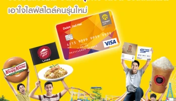 ของมันต้องมี.. บัตรกรุงศรี เดบิต ชีวิตติดแถม! เอาใจไลฟ์สไตล์คนรุ่นใหม่ ด้วยสิทธิ์ซื้อ 1 แถมฟรี 1 ณ ร้านค้าที่ร่วมรายการ