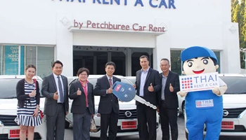 Nissan ส่งมอบอัลเมร่า 100 คัน ให้ไทยเร้นท์อะคาร์