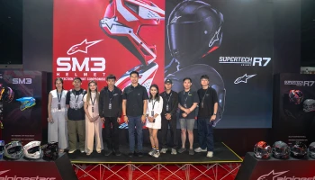 Pacemax Motorsport เปิดตัวหมวกกันน็อค Alpinestars Supertech R7 และ SM3 ครั้งแรกในไทย ที่งาน IMPACT Speed Fest
