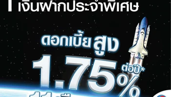 เงินฝากดอกเบี้ยสูง จาก ธ.ทิสโก้ ให้ดอกเบี้ยสูงสุด 1.75% ต่อปี พร้อมรับของสมนาคุณเมื่อเปิดบัญชีใหม่
