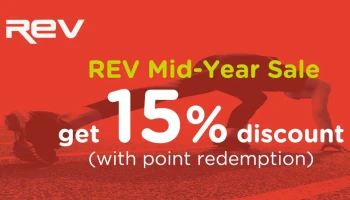 แลกรับส่วนลดเพิ่ม หรือเครดิตเงินคืน 15% ที่ ร้านค้าในเครือ REV