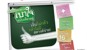 ประกันชีวิตและสุขภาพเบาใจฉบับเดียวอยู่ จากธนาคารกสิกรไทย