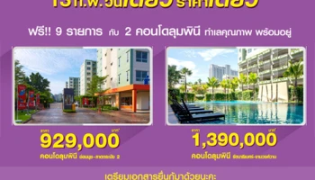 LPN จัดแคมเปญ "วันเดียว ราคาเดียว ฟรี! 9 รายการ" กับ 2 คอนโดลุมพินี ทำเลคุณภาพ 13 ก.พ. นี้ เท่านั้น