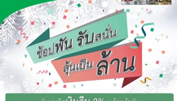 ช้อปพัน รับสนั่น ลุ้นเป็นล้าน รับเงินคืน 2% พร้อมลุ้นคะแนนสะสมพิเศษรวม 5 ล้านคะแนน จากบัตรเครดิตกสิกรไทย