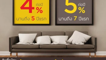 ซื้อบ้านใหม่กับโครงการชั้นนำ ดอกเบี้ยต่ำ ผ่อนสบาย ได้ยาวๆ จากสินเชื่อบ้านกรุงศรีฯ