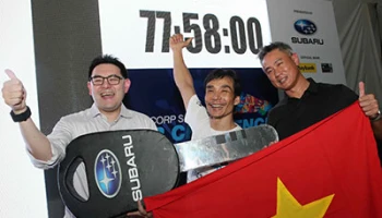วิศวกรหนุ่มชาวเวียดนามชนะเลิศการแข่งขัน "มีเดียคอร์ป ซูบารุ คาร์ ชาเลนจ์ 2015"