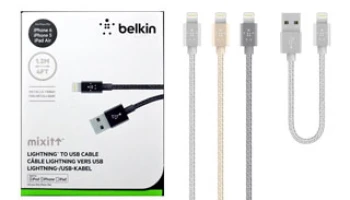 มาแล้ว!!! Belkin MIXIT Metallic lightning สายชาร์จ iPhone เรียบหรู ดูมีสไตล์