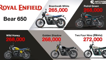 Royal Enfield Bear 650 สแครมเบลอร์รุ่นใหม่สุดเท่ ที่ได้รับแรงบันดาลมาจากความสำเร็จของ Eddie Mulder ในรายการ Big Bear Run กับราคาเริ่มต้น 265,000 บาท