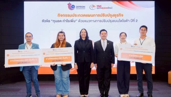 Toyota ร่วมกับ กรมส่งเสริมอุตสาหกรรม มอบรางวัลประกวดแผนปรับปรุงธุรกิจ “ทุนลด กำไรเพิ่ม” ปีที่ 2
