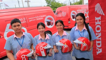 ไทยฮอนด้า ส่งมอบหมวกกันน็อก 3,810 ใบ ให้เยาวชนและ ปภ. สมุทรปราการ หนุนวัฒนธรรมขับขี่ปลอดภัยในจังหวัดที่มีอัตราอุบัติเหตุสูง