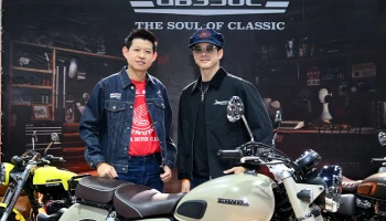 Honda ดึง มาริโอ้ ร่วมขบวนขี่ New GB350C Limited Edition Custom Build by Bangkok Hot Rod x Fatboy Design พร้อมมอบให้ผู้โชคดีในงาน Bangkok Hot Rod Custom Show 2026
