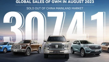GWM ทุบสถิติในเดือนสิงหาคม ด้วยยอดขายสูงสุดเป็นประวัติการณ์ถึง 30,741 คันทั่วโลก และยอดขายในประเทศไทย 1,071 คัน
