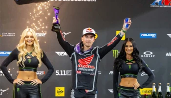 ฮันเตอร์ ลอว์เรนซ์ บิด Honda CRF450R บู๊เดือดคว้าโพเดียมอันดับ 2 AMA SX 2026 สนามที่ 2 ที่ซานดิเอโก