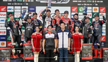 ทัพรถแข่ง Honda CBR1000RR-R ประเดิมคว้าแชมป์–เหมาโพเดียม ศึกซูเปอร์สต็อก เอ็นดูรานซ์ ครั้งแรกที่สนามช้างฯ