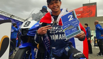 ธงไทยโบกสะบัด ! กัส-ธีรไนย ทับทิม ผงาดโพเดียมอันดับ 2 ศึก The Bend