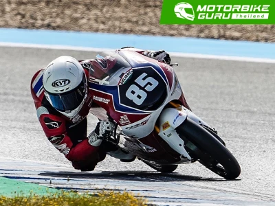 ไม้คิว-เกียรติศักดิ์ ดาวรุ่งนักบิดจาก Honda Racing Thailand เก็บประสบการณ์ครั้งแรกในสังเวียน จูเนียร์จีพี สนาม 2 ที่ เฮเรซ