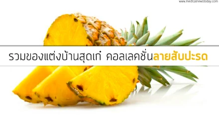 รวมของแต่งบ้านสุดเก๋ คอลเลคชั่นลายสับปะรด