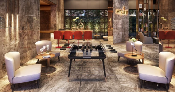 รูปภาพ แอสปาย สาทร-ตากสิน คอปเปอร์ โซน (Aspire Sathorn-Taksin Copper Zone)