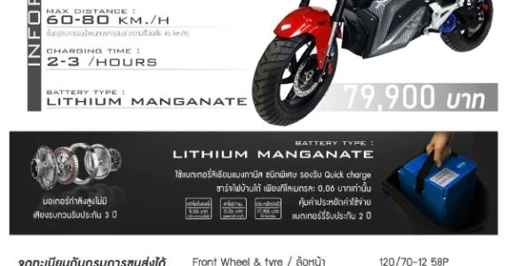 รูปภาพ โทมัส อีวี Thomas S-2000 2000W ปี 2022