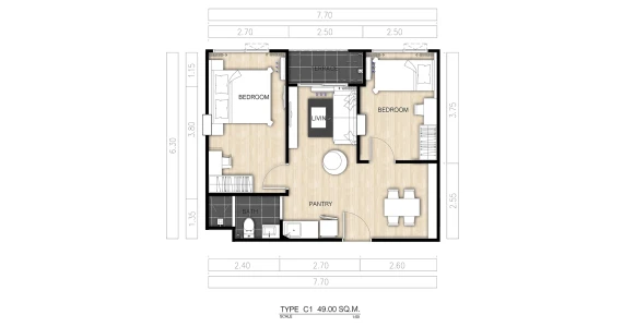 รูปภาพ เย็นสบายดี คอนโด ลาดพร้าว 101 (Yensabaidee Condo Ladprao 101)