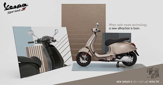 รูปภาพ เวสป้า Vespa Sprint S 150 i-Get ABS Nero Opaco ปี 2021
