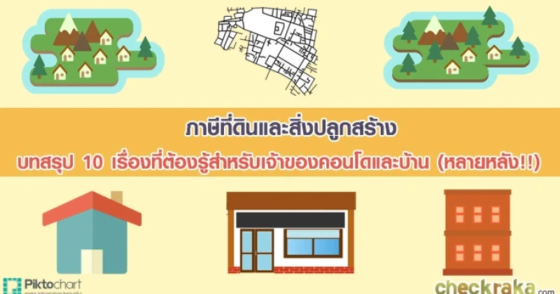 ภาษีที่ดินและสิ่งปลูกสร้าง: บทสรุป 10 เรื่องที่ต้องรู้สำหรับเจ้าของคอนโด และบ้าน (หลายหลัง!!)