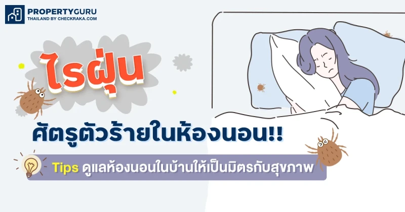 "ไรฝุ่น" ศัตรูตัวร้ายในห้องนอน!! Tips ดีๆ ดูแลห้องนอนในบ้านให้เป็นมิตรกับสุขภาพ