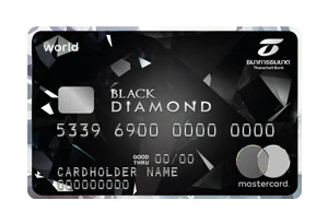 รูปภาพ บัตรเครดิตธนชาต แบล็ค ไดมอนด์ มาสเตอร์การ์ด เวิลด์ (Black Diamond MasterCard World) ธนาคารธนชาต (Thanachart)